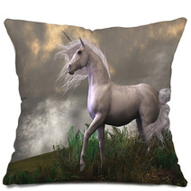 White Unicorn Stallion Pillows 48202053
