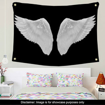 White Wing Isolated Wall Art 57956126