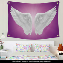 White Wing Isolated Wall Art 57956130
