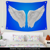 White Wing Isolated Wall Art 57956132