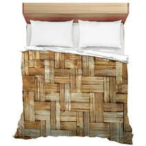 Wicker Bamboo Wood Texture Bedding 32718093