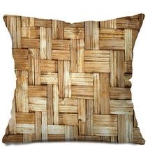 Wicker Bamboo Wood Texture Pillows 32718093