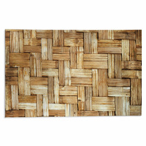Wicker Bamboo Wood Texture Rugs 32718093