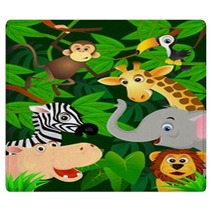 Wild Animals In The Jungle Rugs 18259558