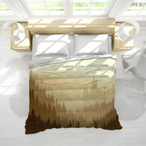 Wild Misty Wood With Castle. Bedding 57528918