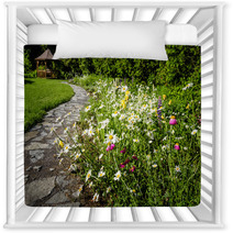 Wildflower Garden And Path To Gazebo Nursery Decor 56400615