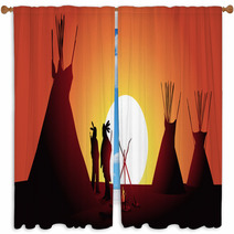 Native American Window Curtains 114055627