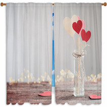 Valentines Day Window Curtains 187298500