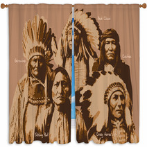 Native American Window Curtains 192979574