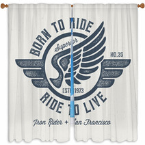 Motorcycle Window Curtains 194495579