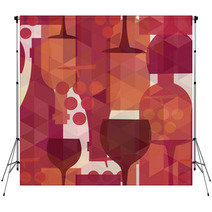 Wine And Drink Seamless Pattern Background Backdrops 72255828