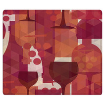 Wine And Drink Seamless Pattern Background Rugs 72255828