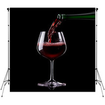 Wine Being Poured Into A Glass Backdrops 58728534