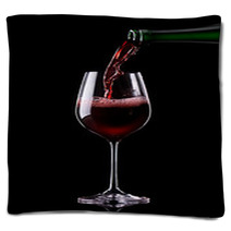 Wine Being Poured Into A Glass Blankets 58728534