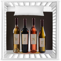 Wine Bottles With Labels Spelling Out Wine Nursery Decor 101216983
