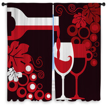 Wine Window Curtains 46813886
