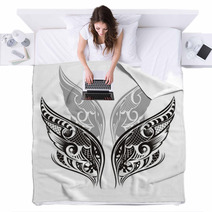 Wings. Tattoo Design Blankets 36591720