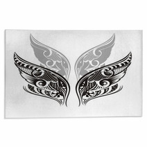 Wings. Tattoo Design Rugs 36591720