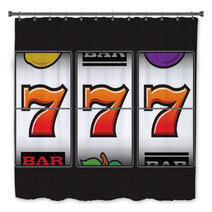 Winning Triple Seven At Slot Machine Bath Decor 47788328