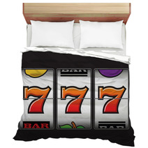 Winning Triple Seven At Slot Machine Bedding 47788328