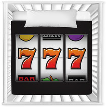 Winning Triple Seven At Slot Machine Nursery Decor 47788328