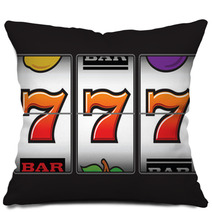 Winning Triple Seven At Slot Machine Pillows 47788328