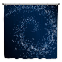 Winter Abstract Snowflakes Card. Bath Decor 47396168