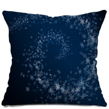 Winter Abstract Snowflakes Card. Pillows 47396168