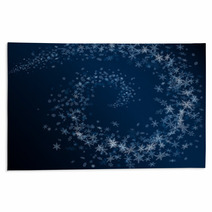 Winter Abstract Snowflakes Card. Rugs 47396168