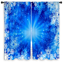 Winter Background Window Curtains 66964704