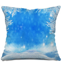 Winter  Christmas Background Pillows 72998142