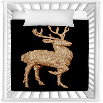 Winter Christmas Card With Deer (elk) Nursery Decor 59417965