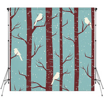 Winter Forest Seamless Pattern Backdrops 46467393