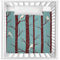 Winter Forest Seamless Pattern Nursery Decor 46467393