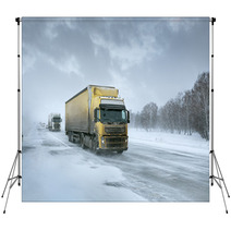 Winter Freight Backdrops 56206884