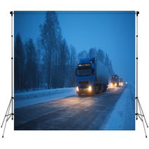 Winter Freight Backdrops 56206886