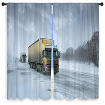Winter Freight Window Curtains 56206884