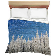 Winter Landscape In Mountains Bedding 26902068