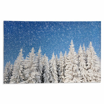 Winter Landscape In Mountains Rugs 26902068