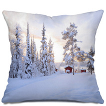 Winter Landscape Pillows 67524069