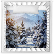 Winter Mountain Scenery Nursery Decor 60935824
