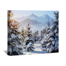 Winter Mountain Scenery Wall Art 60935824