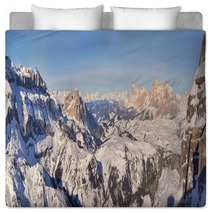 Winter Mountains In Italian Alps Bedding 65954770