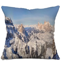 Winter Mountains In Italian Alps Pillows 65954770