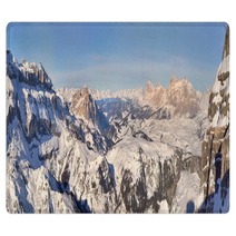 Winter Mountains In Italian Alps Rugs 65954770