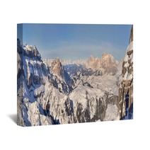 Winter Mountains In Italian Alps Wall Art 65954770