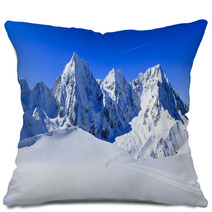 Winter Mountains, Panorama - Italian Alps Pillows 70239829