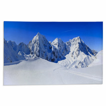 Winter Mountains, Panorama - Italian Alps Rugs 70239829
