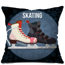 Winter Sport Design  Pillows 96128920