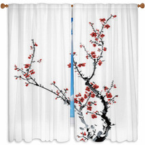 Winter Sweet Window Curtains 53538743